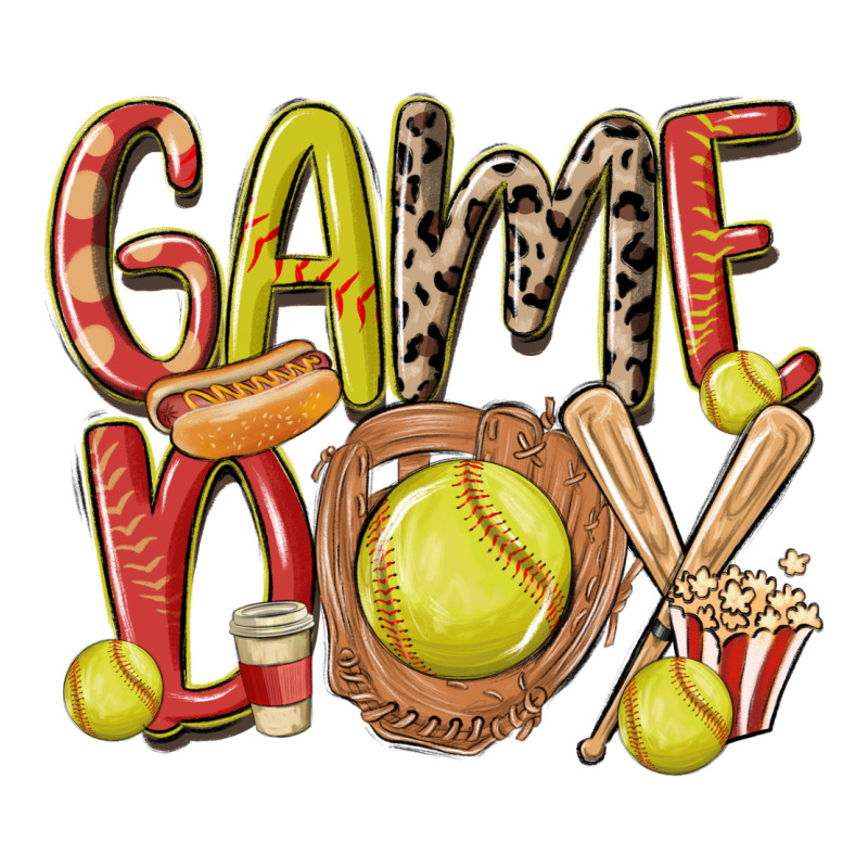 Game Day Softball Zipper Hoodie by MaliasSmallBusiness | Teevron