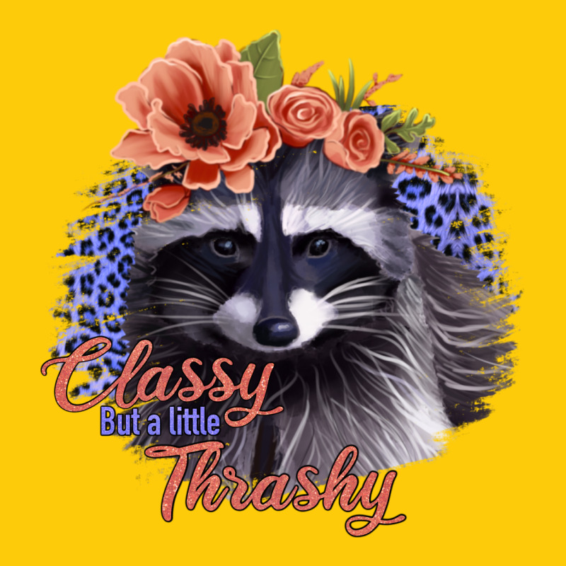 Classy But A Little Thrashy Raccoon With Flowers Premium Hoodie by Bettercallsaul | Teevron