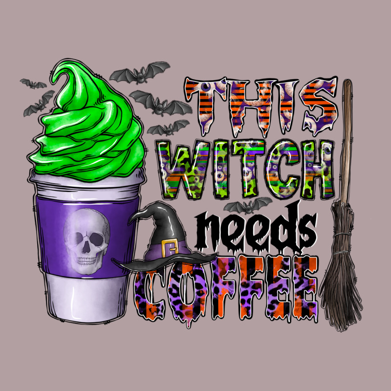 This Witch Needs Coffee Vintage Hoodie by CowhideDigitalArt | Teevron