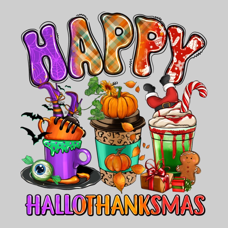 Happy Hallothanksmas Coffee Cups Premium Tee by RanaPortraitStore | Teevron