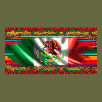 Mexico Flag Serape Roses Leopard And Glitter Licanse Plate Long Sleeve Tee | Teevron