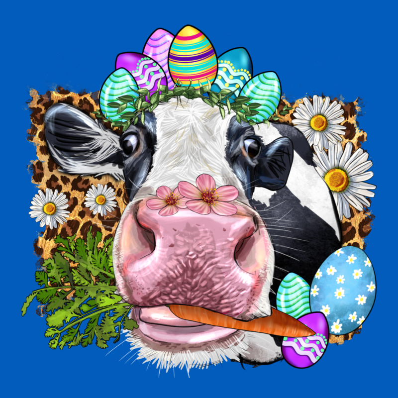 Happy Easter Cow With Eggs Easter Day Urban Hoodie by HowdyJamesFarm | Teevron