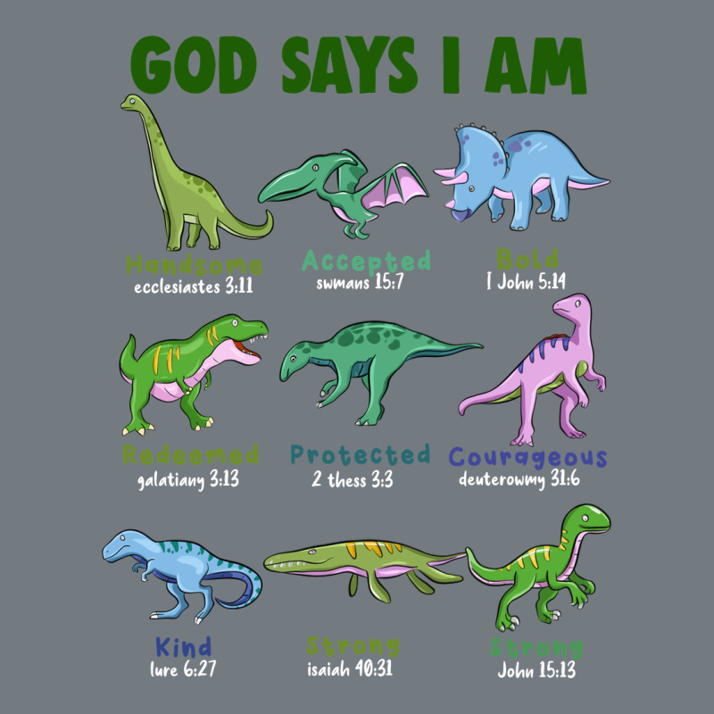 God Says I Am Dinosaurs Heavyweight Sweatshirt by JahusDesignShop | Teevron