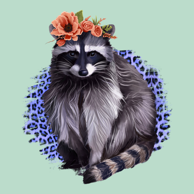 Raccoon With Flowers Premium Hoodie by Bettercallsaul | Teevron