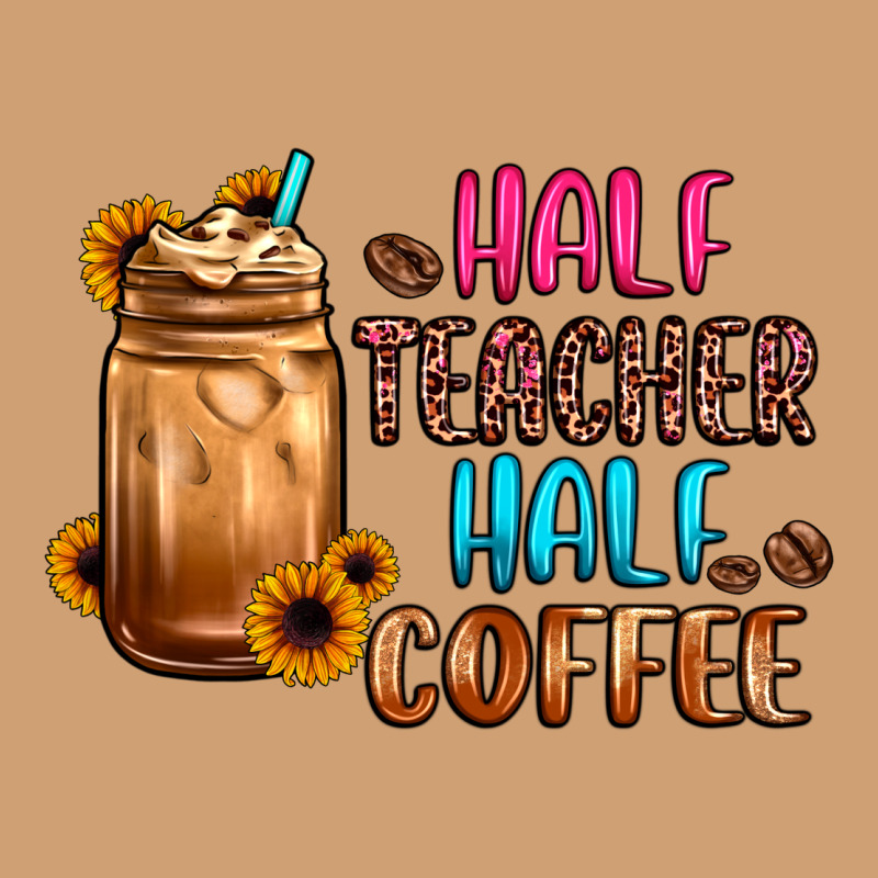 Half Teacher Half Coffee Vintage Tee by JahusDesignShop | Teevron