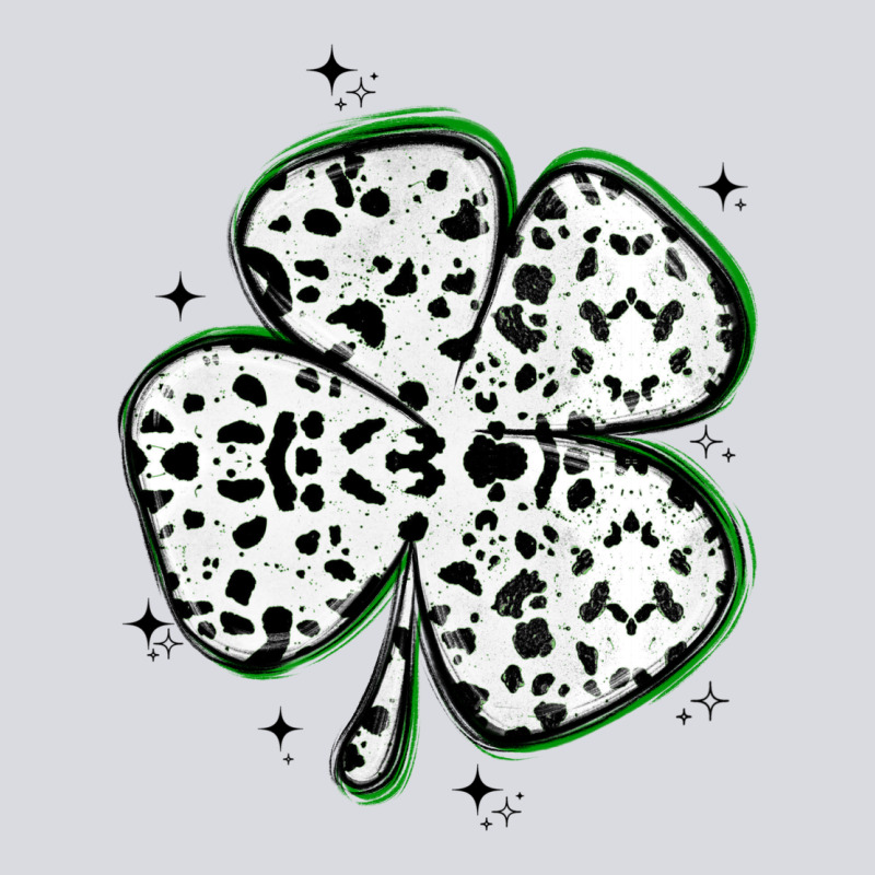 Four Leaf Clover Dalmatian Print Grunge Zipper Hoodie by MaliasSmallBusiness | Teevron