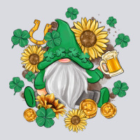 St Patrick's Day Shamrock Sunflowers Gnome Zipper Hoodie | Teevron
