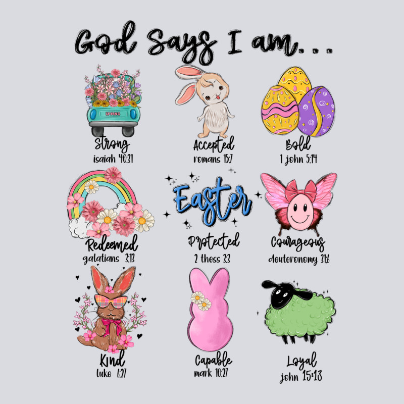 Gos Says ı Am Easter Zipper Hoodie by MaliasSmallBusiness | Teevron