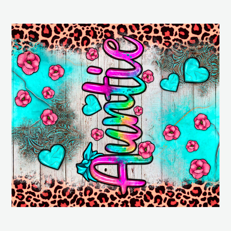 Auntie Leopard Turquoise Urban Heavy Tee by JahusDesignShop | Teevron