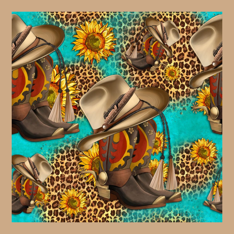Western Boots And Hat Seamless Pattern Vintage Hoodie by HRA Design Shop | Teevron
