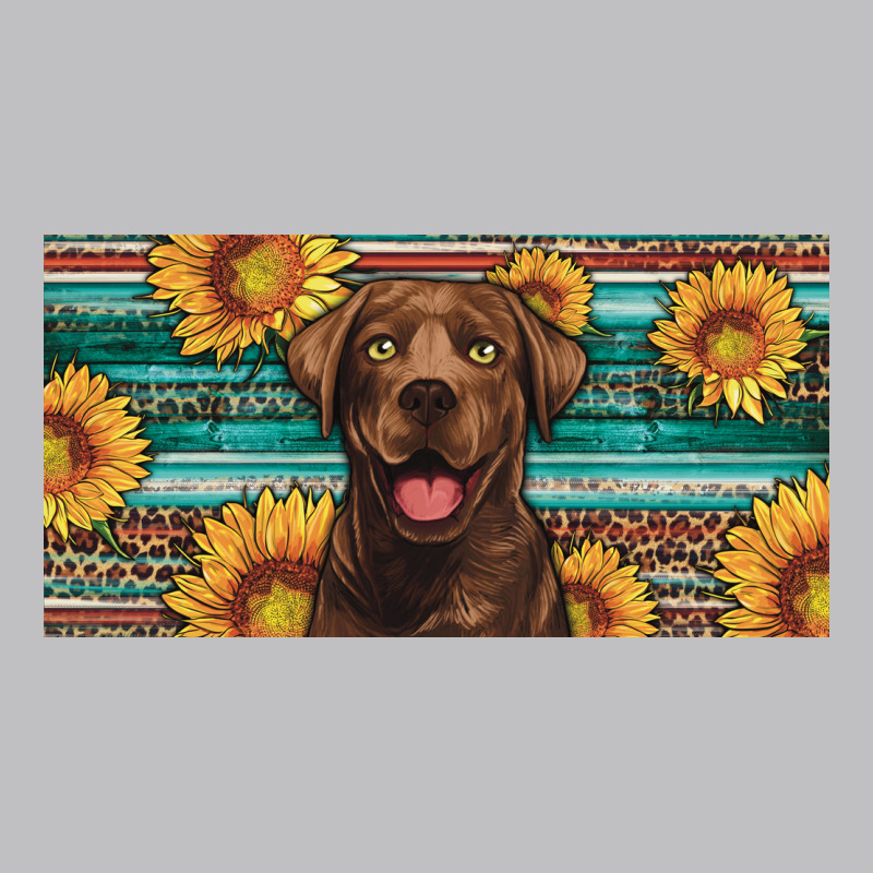 Western Chocolate Labrador License Plate Long Sleeve Tee by Artiststas | Teevron
