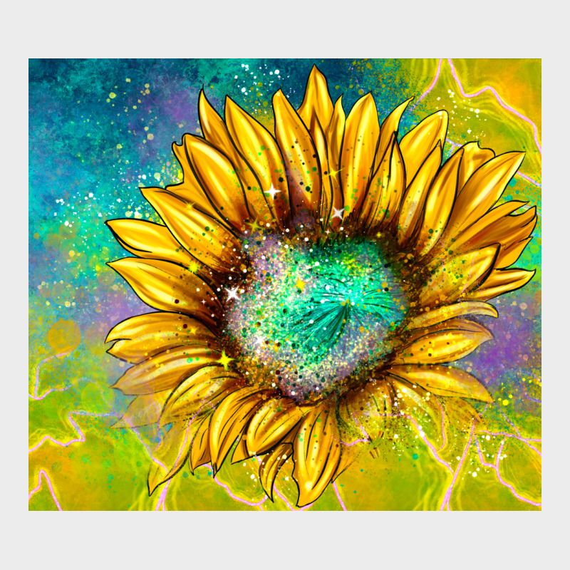 Sparkling Sunflower Urban Hoodie by TumblerDesignByShophia | Teevron