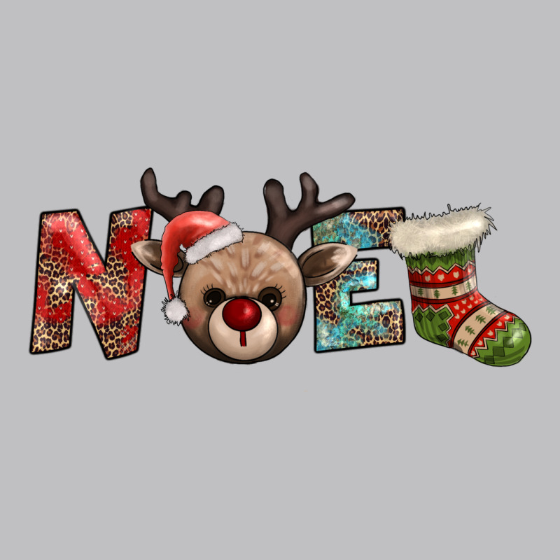 Noel With Sock And Reindeer Long Sleeve Tee by AdoDesignShop | Teevron
