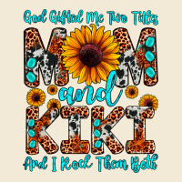 God Gifted Me Two Titles Mom And Kiki And I Rock T Premium Hoodie | Teevron