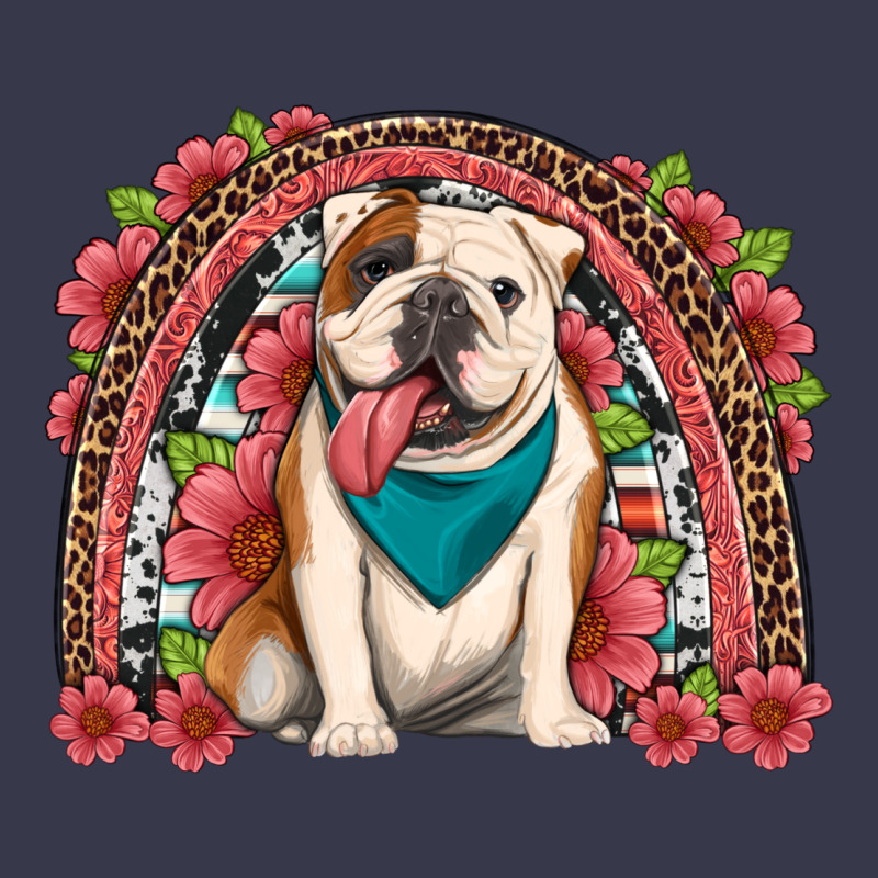 English Bulldog Floral Rainbow Long Sleeve Tee by Artiststas | Teevron