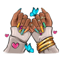 Afro woman nail art | Teevron