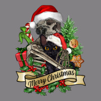 Merry Christmas Skeleton With Black Cat Heavyweight Hoodie | Teevron