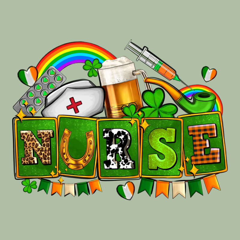 St Patricks Nurse Urban Heavy Tee by AdoDesignShop | Teevron