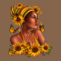 Afro American Woman Sunflowers Premium Tee | Teevron
