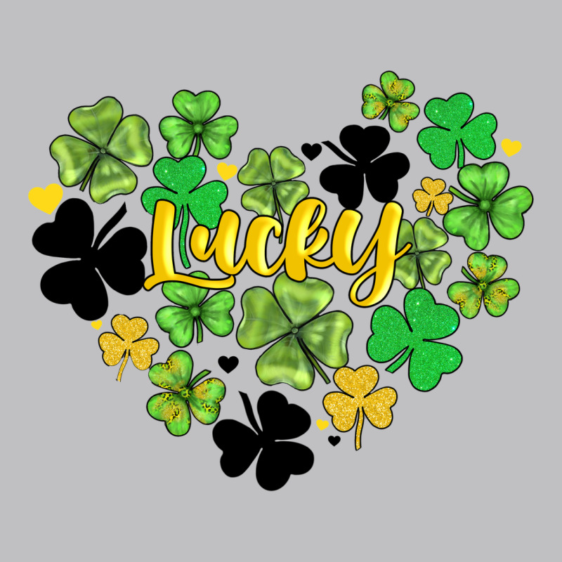 Lucky Heart Shaped Clover Long Sleeve Tee by AdoDesignShop | Teevron