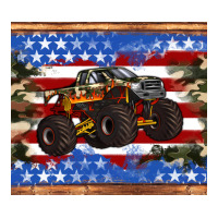 monster truck american flag tumbler | Teevron
