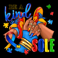 Be A Kind Sole Autism Afro Girl Sneakers Premium Tee | Teevron