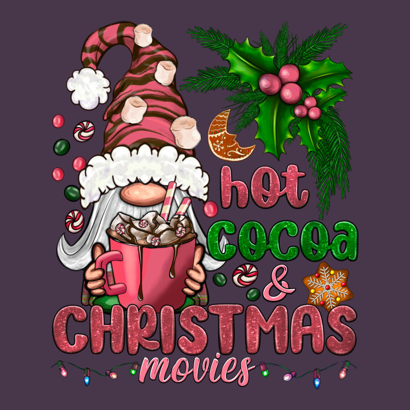 Pink Christmas Hot Cocoa And Christmas Movies Heavyweight Hoodie by NancyCooperArtShop | Teevron