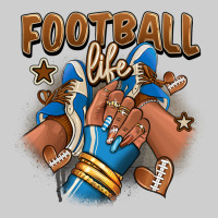 Football Life Afro Girl Sneakers Premium Tee | Teevron