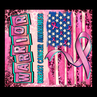 Warrior Breast Cancer And American Flag Heavyweight Sweatshirt | Teevron
