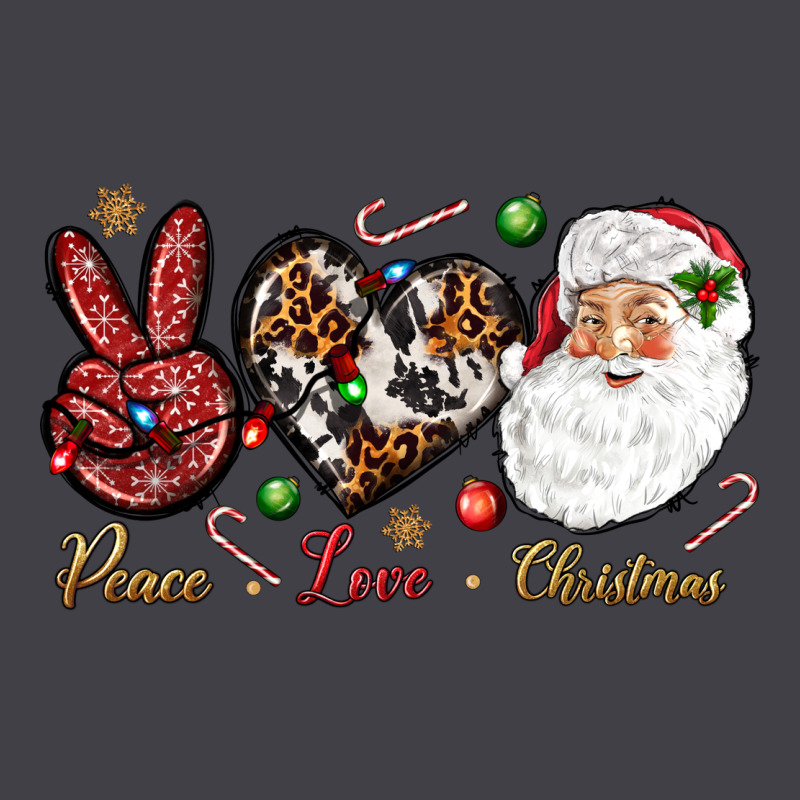Peace Love Christmas Heavyweight Hoodie by NancyCooperArtShop | Teevron