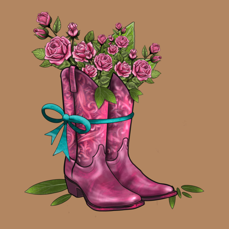 Valentines Day Western Boots And Roses Long Sleeve Tee by AdoDesignShop | Teevron