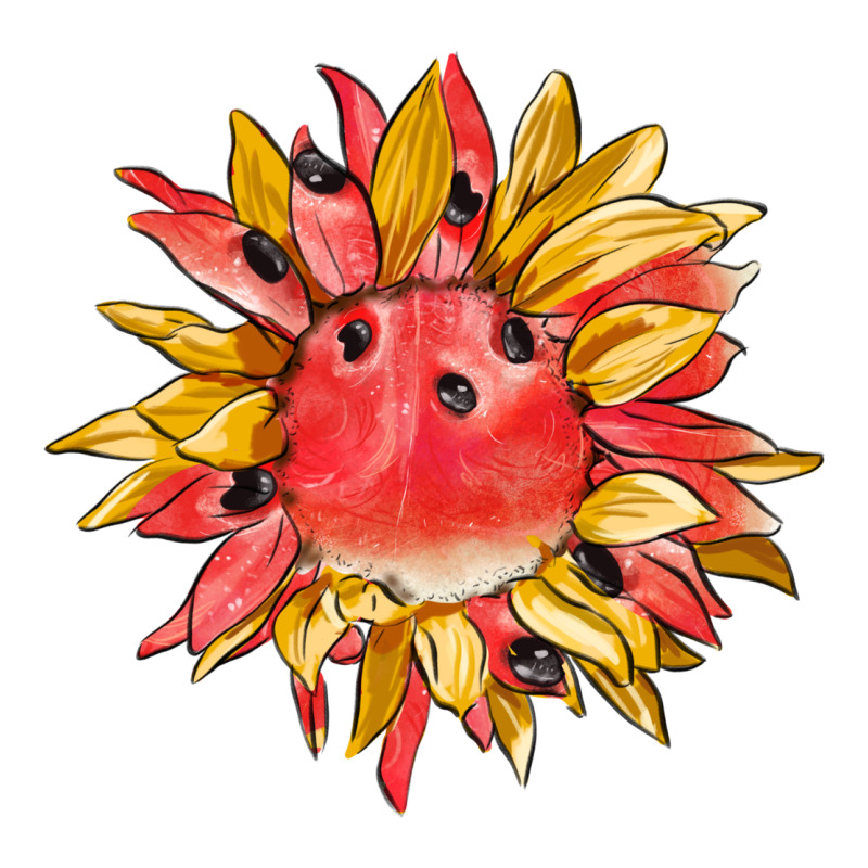 Watermelon Sunflower Premium Tee by BarkalooDesign | Teevron