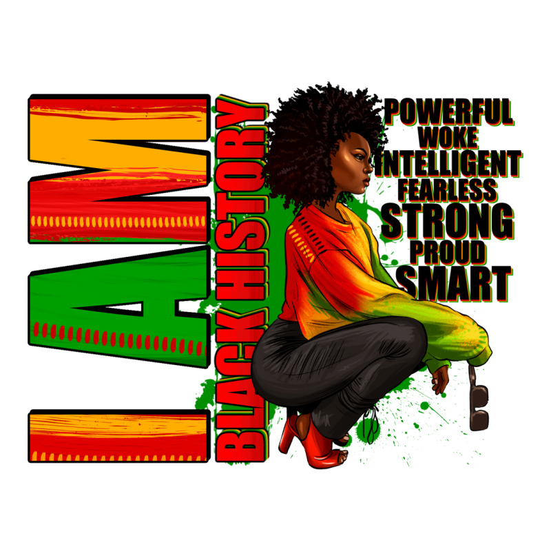 I Am Black History Afro American Woman Premium Tee by RanaPortraitStore | Teevron