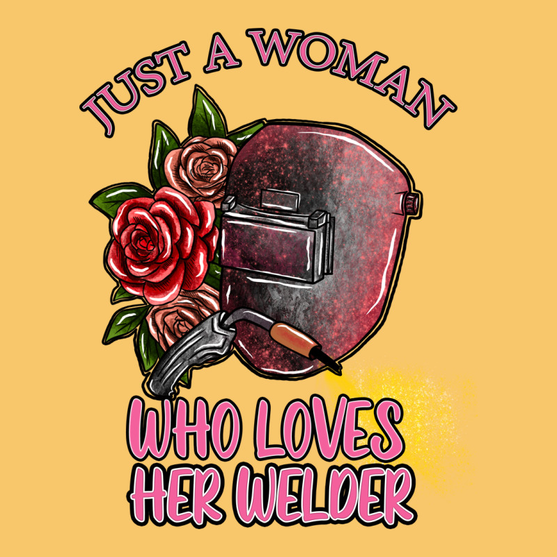 Just A Woman Who Loves Her Welder Vintage Hoodie by SublimationCraftShop | Teevron