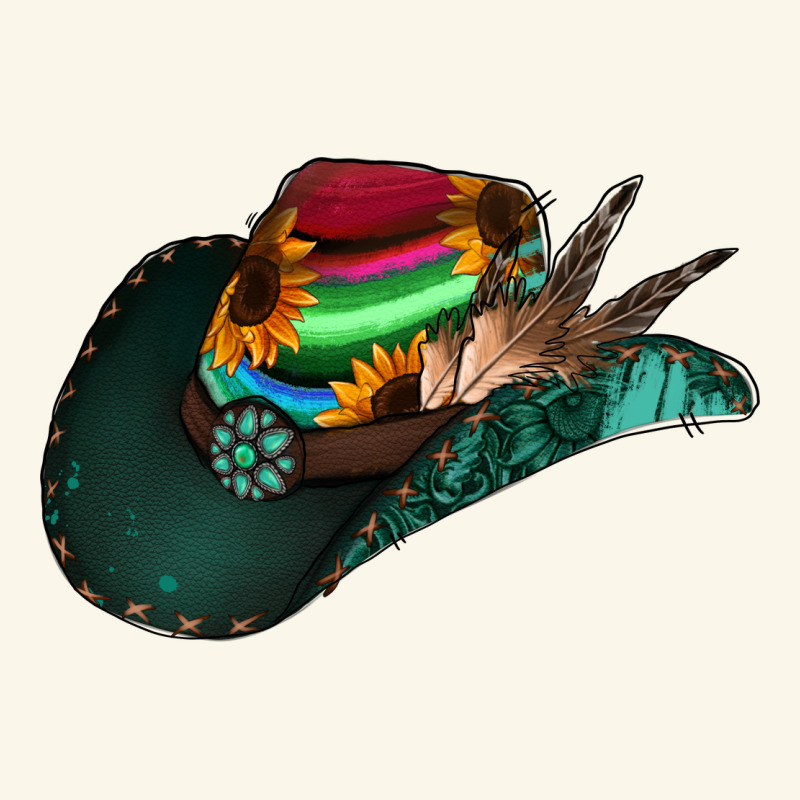 Aztec Sunflower Cowboy Hat Premium Hoodie by Bettercallsaul | Teevron