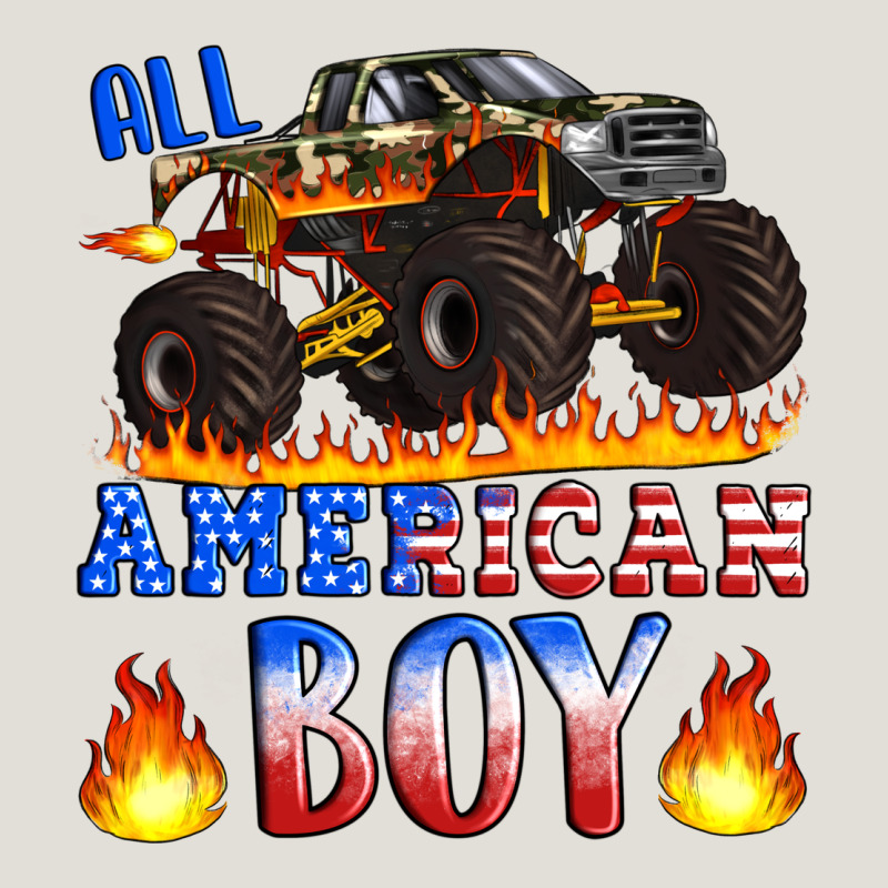 All American Boy Monster Truck Heavy Core Tee by Artiststas | Teevron