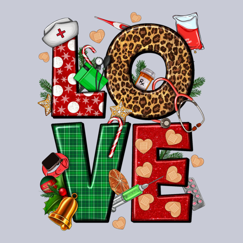 Love Nurse Christmas Heavyweight Hoodie by NancyCooperArtShop | Teevron