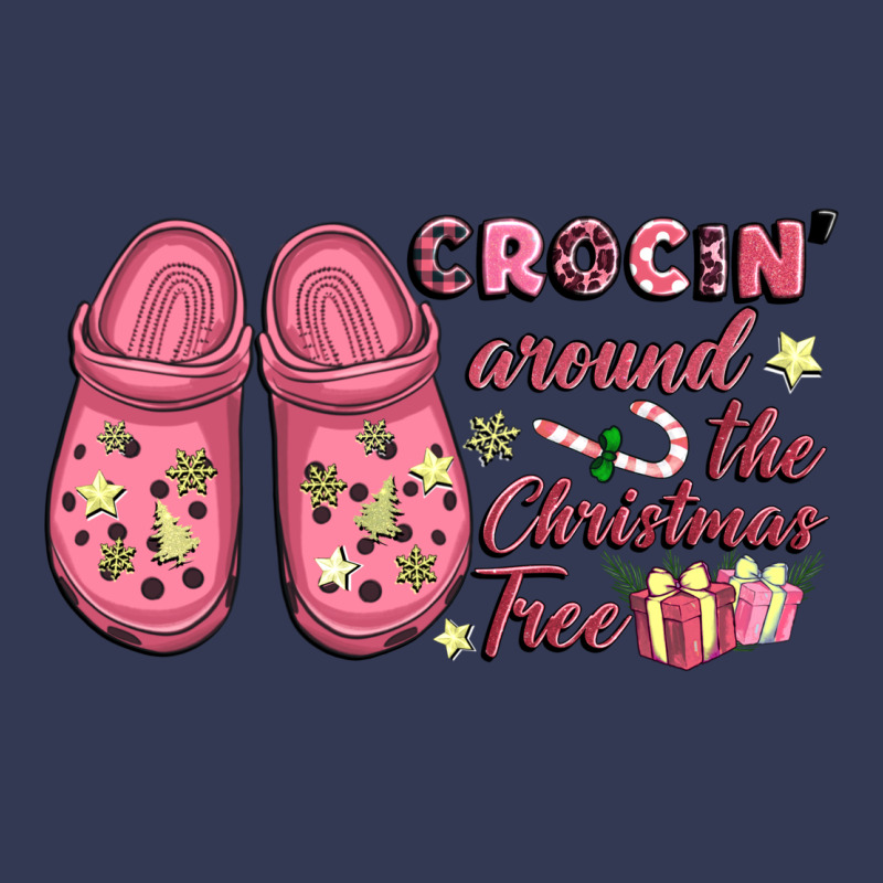 Pink Christmas Crocin' Around The Christmas Tree Heavyweight Hoodie by NancyCooperArtShop | Teevron