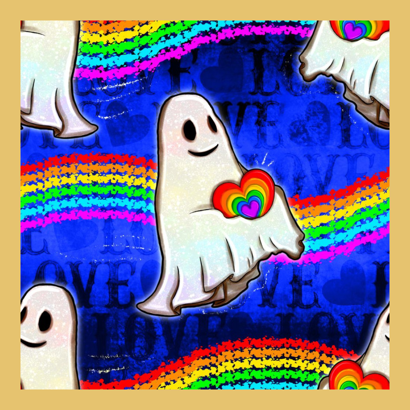 Pride Lgbtq Ghosts And Heart With Rainbow Seamless Premium Sweatshirt by BundleAndBundleShop | Teevron