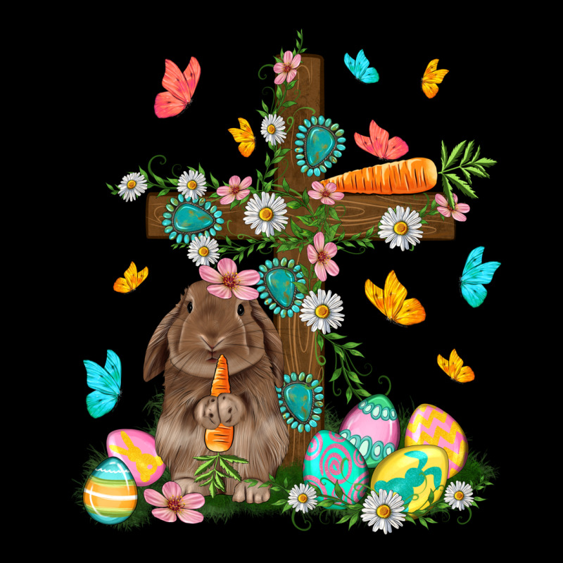 Western Rabbit With Cross Easter Day Urban Hoodie by HowdyJamesFarm | Teevron