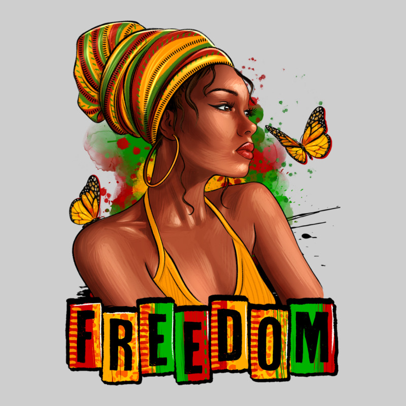 Juneteenth Freedom Afro Woman Premium Tee by RanaPortraitStore | Teevron