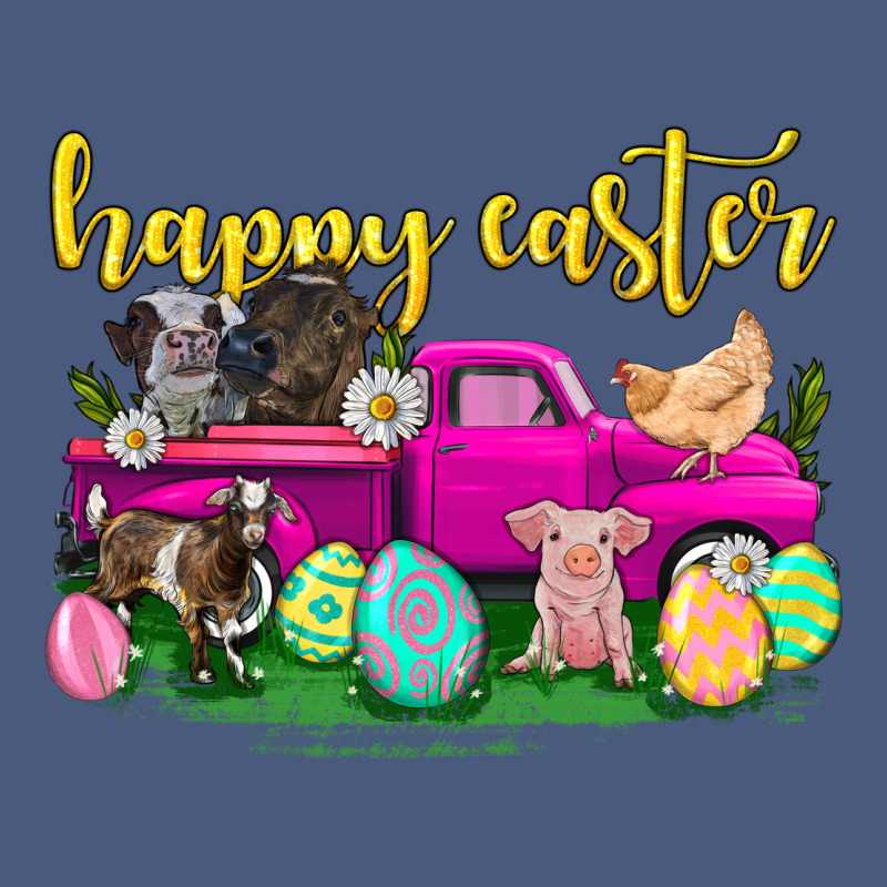 Happy Easter Truck With Farm Animal Vintage Hoodie by Neo Western | Teevron
