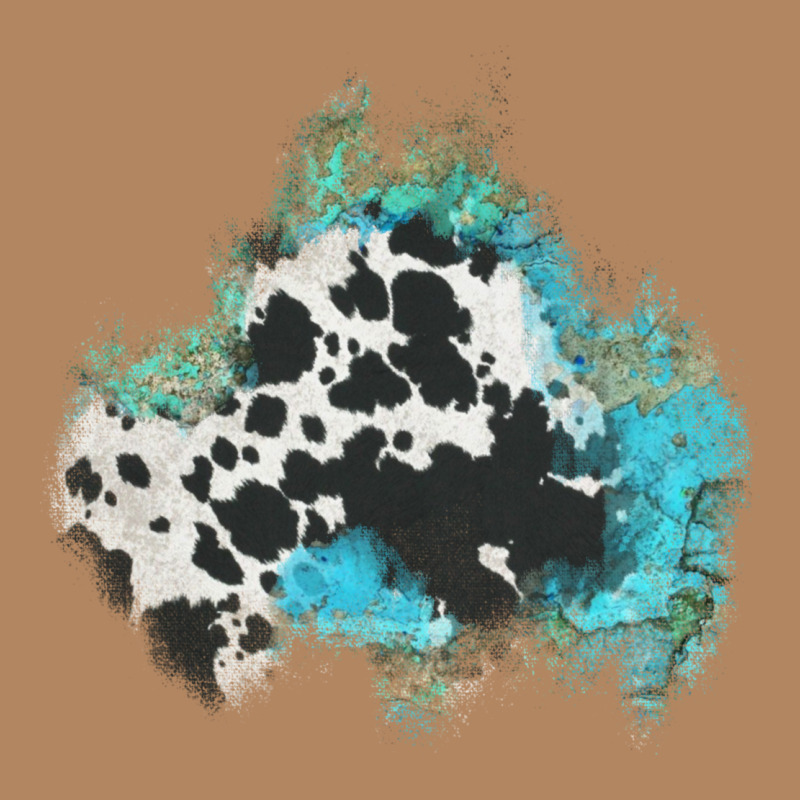 Cowhide Turquoise Patch Long Sleeve Tee by AdoDesignShop | Teevron