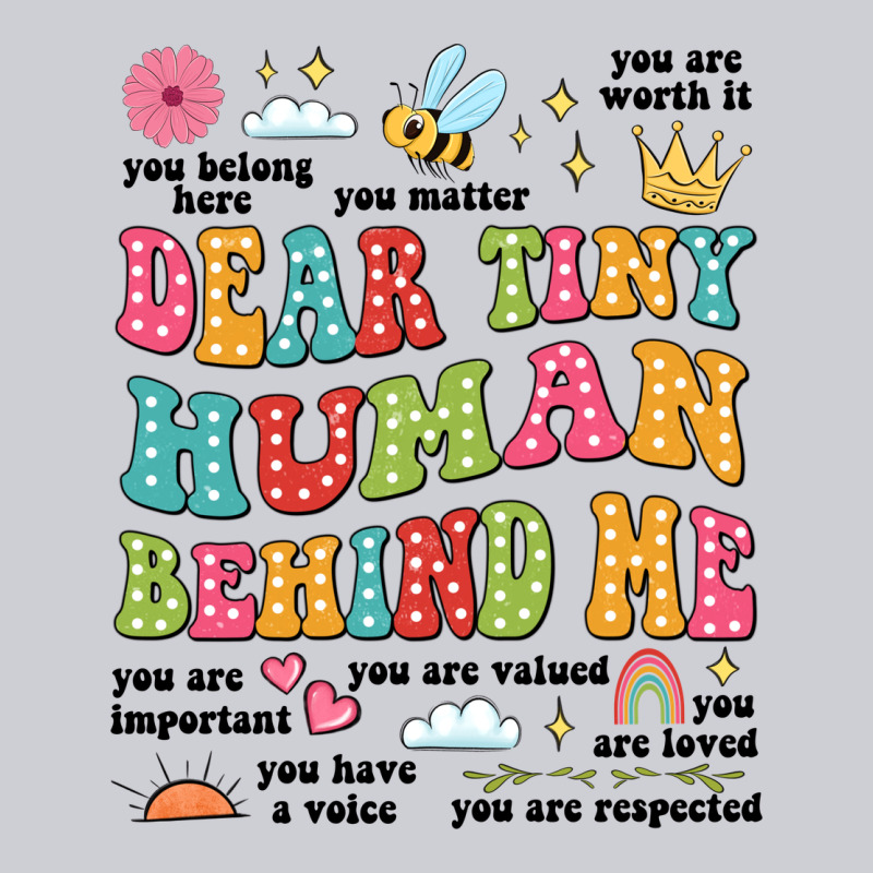 Customized Teacher Dear Tiny Human Behind Me Back Heavyweight Sweatshirt by JahusDesignShop | Teevron