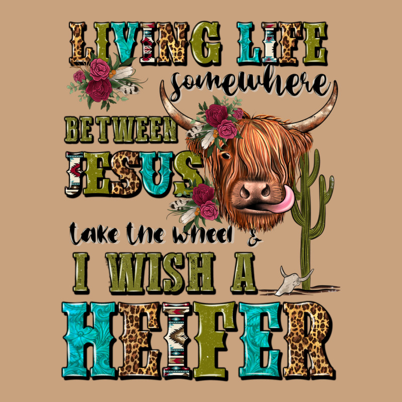 Living Life Somewhere Between Jesus Take The Wheel Vintage Tee by JahusDesignShop | Teevron