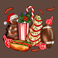 Christmas Tree Cake American Football  Ball And Hot Dogs Ado Classic Tee | Teevron