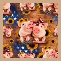 American Pigs Seamless Pattern Vintage Hoodie | Teevron