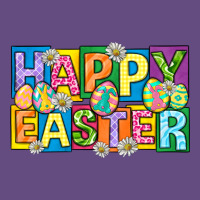 Happy Easter With Eggs Vintage Hoodie | Teevron