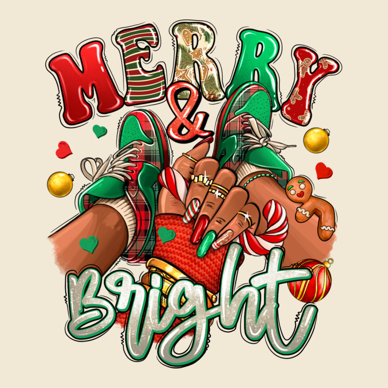 Merry And Bright Black Girl Sneakers Premium Tee by RanaPortraitStore | Teevron