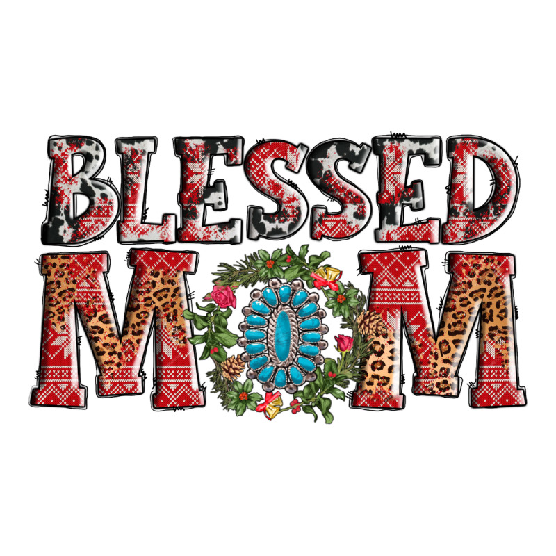 Blessed Mom Christmas Long Sleeve Tee by AdoDesignShop | Teevron